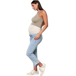 BLANQI Light Wash Blue Maternity Jeans